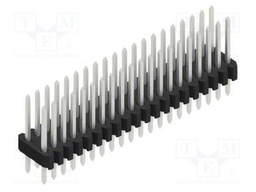 Connector: pin strips; pin header; male; PIN: 40; 1.27mm; THT; 2x20