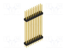 Connector: pin strips; pin header; male; PIN: 20; 2.54mm; THT; 2x10