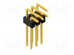 Connector: pin strips; pin header; male; PIN: 6; 2.54mm; THT; 2x3