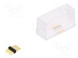 Connector: pin strips; pin header; male; PIN: 5; 1.27mm; SMT; 1x5