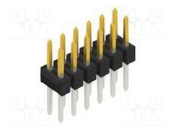 Connector: pin strips; pin header; male; PIN: 12; 2.54mm; THT; 2x6