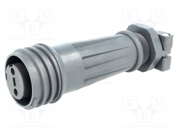 Connector: circular; plug; female; PIN: 2; EXPlora; Contacts: brass