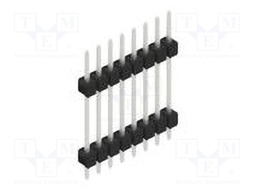 Connector: pin strips; pin header; male; PIN: 8; 2.54mm; THT; 1x8