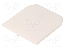 End/partition plate; Application: ZUG-G10; white; Width: 1.5mm