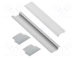 Profiles for LED modules; 1m; GALAX; aluminium; recessed