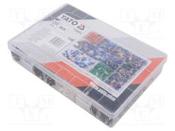 Kit: bootlace ferrules; insulated; crimped; for cable; 1200pcs.