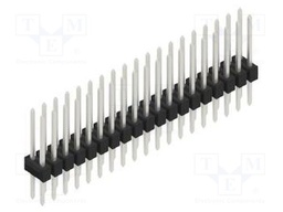 Connector: pin strips; pin header; male; PIN: 38; 2.54mm; THT; 2x19