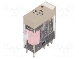 Relay: electromagnetic; DPDT; Ucoil: 24VAC; 5A/250VAC; 5A/30VDC