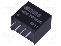 Converter: DC/DC; 3W; Uin: 4.5÷5.5V; 5VDC; Iout: 600mA; SIP4; 2.2g