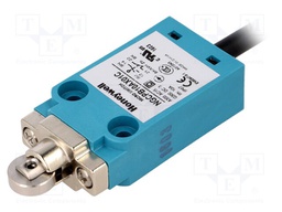 Limit switch; oblong plastic roller Ø12,7mm; NO + NC; 10A; IP67