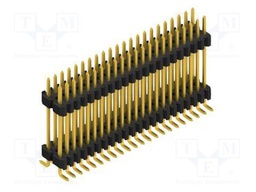 Connector: pin strips; pin header; male; PIN: 44; 1.27mm; SMT; 2x22