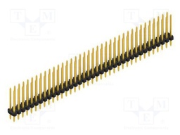 Connector: pin strips; pin header; male; PIN: 74; 2mm; THT; 2x37