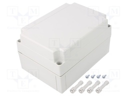 Enclosure: multipurpose; X: 130mm; Y: 180mm; Z: 100mm; MNX; grey; IK08