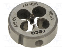 Threading die; high speed steel; M5; 0.8; Ø: 20mm; Thk: 7mm; steel