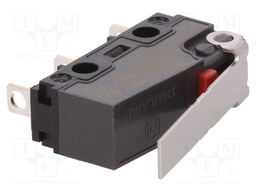 Microswitch SNAP ACTION; with lever; SPDT; 0.1A/250VAC; ON-(ON)