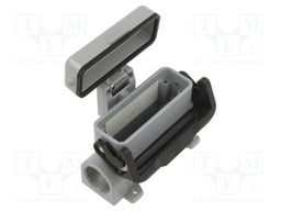 Enclosure: for HDC connectors; IL-BRID; size 66.16; M25; 66x16mm