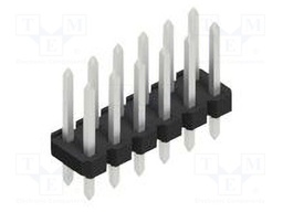 Connector: pin strips; pin header; male; PIN: 12; 2.54mm; THT; 2x6