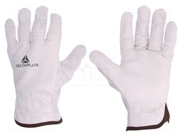 Protective gloves; Size: 8; natural leather; FBN49