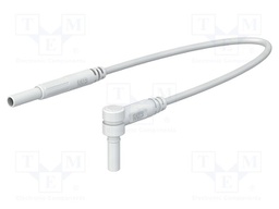 Test lead; 10A; banana plug 2mm,angular banana plug 2mm; Len: 1m