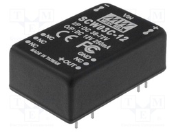 Converter: DC/DC; 3W; Uin: 36÷72V; 12VDC; Iout: 250mA; DIP; 15g; 50kHz