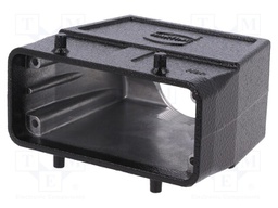 Enclosure: for HDC connectors; Han; size 16B; for cable; straight
