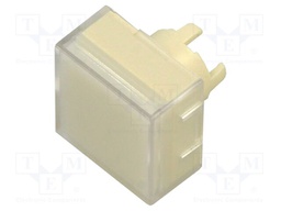 Button; LED; square; white; 14.3x14.3mm; polycarbonate