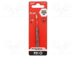 Screwdriver bit; Pozidriv®; PZ1; Overall len: 90mm; Kind: impact