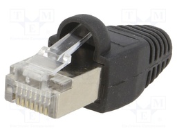 Plug; RJ45; PIN: 8; Cat: 5e; shielded,with protection; gold-plated