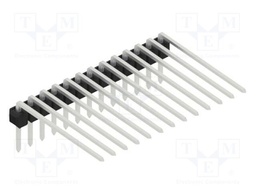 Connector: pin strips; pin header; male; PIN: 13; 2.54mm; THT; 1x13