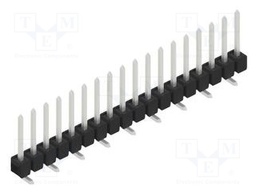 Connector: pin strips; pin header; male; PIN: 18; 2.54mm; SMT; 1x18