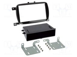 Radio frame; Fiat; Fiat 500 2015->2024; black gloss