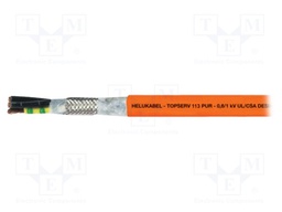 Wire: servo drive; TOPSERV®113; 4G4mm2 + (2x1)mm2; PUR; orange