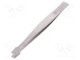Tweezers; 105mm; for precision works; Blade tip shape: shovel