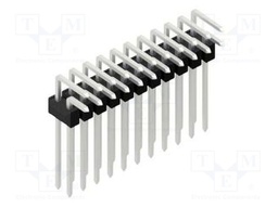 Connector: pin strips; pin header; male; PIN: 22; 2.54mm; THT; 2x11