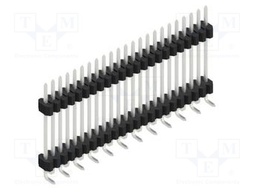 Connector: pin strips; pin header; male; PIN: 23; 1.27mm; SMT; 1x23
