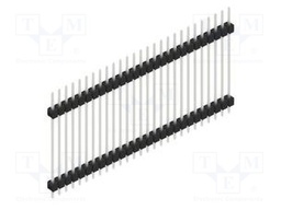 Connector: pin strips; pin header; male; PIN: 27; 2.54mm; THT; 1x27