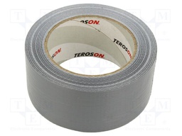 Tape: duct; W: 48mm; L: 50m; Thk: 0.226mm; silver; synthetic rubber
