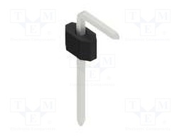 Connector: pin strips; pin header; male; PIN: 1; 1.27mm; THT; 1x1