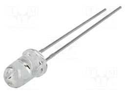 IR transmitter; 5mm; 940nm; transparent; 12mW; 20°; THT; 20mA