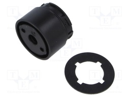 Signallers accessories: adapter to be screwed; black; -30÷60°C