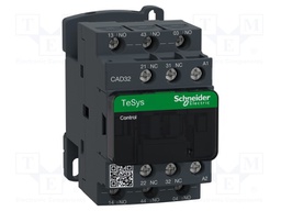 Contactor: 5-pole; NC x2 + NO x3; 380VAC; 10A; DIN,on panel; CAD