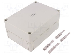 Enclosure: multipurpose; X: 130mm; Y: 180mm; Z: 84mm; flat; TK PS
