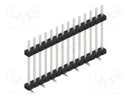 Connector: pin strips; pin header; male; PIN: 14; 2mm; SMT; 1x14