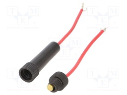 Fuse holder; cylindrical fuses; 6.3x32mm; Imax: 30A; Leads: cables