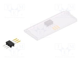 Connector: pin strips; pin header; male; PIN: 3; 2.54mm; SMT; 1x3