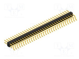 Connector: pin strips; pin header; male; PIN: 64; 2.54mm; SMT; 2x32