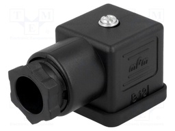 Connector: valve connector; plug; form A; 18mm; female; PIN: 4; mPm