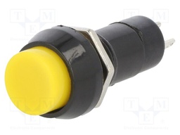 Switch: push-button; Pos: 2; SPST-NO; 1A/250VAC; OFF-ON; Ø12mm
