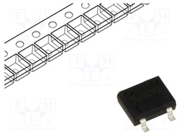 Bridge rectifier: single-phase; Urmax: 1kV; If: 2A; Ifsm: 60A; DBS