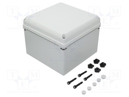 Enclosure: multipurpose; X: 300mm; Y: 300mm; Z: 220mm; GEOS; grey